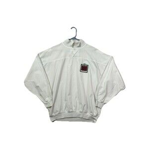 Vintage 90s L Wilson Burnaby Centennial White Button Pullover Long Sleeve Shirt